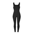 thumbnail image 7 of up to 60% off Gifts Usmixi Jumpsuits for Women Dressy Workout Sexy Slim Fit Knitted Zipper Jumpsuits Overalls Summer V-Neck Sleeveless Solid Long Trendy Rompers Black s, 7 of 7