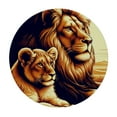 thumbnail image 4 of WYYP Lions Round Table Cover 100% Polyester Fiber for Picnic Dining Kitchen Farmhouse White, 4 of 8