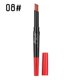 thumbnail image 2 of 2 in 1 Double color Matte Moisturizing Lipstick Lip Gloss Lip Liner Makeup Tool 8#, 2 of 5