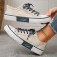 thumbnail image 5 of Mepaouo Canvas Shoes for Women Casual Low Top Fashion Sneakers Lightweight Running Walking Tennis Flats, 5 of 7