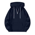 thumbnail image 7 of Yyuenw Hoodies for Men Quarter Zip Long Sleeve Pullover Casual Loose Fit Athletic Drawstring Hooded Sweatshirts with Pocket, 7 of 7