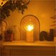 thumbnail image 1 of Lámpara de ambiente RBCKVXZ con ondas de agua giratorias, luz y sombra, moderna y romántica, lámpara de atardecer, lámpara de mesa de madera, lámpara de proyección, decoración de otoño en liquidación., 1 of 2
