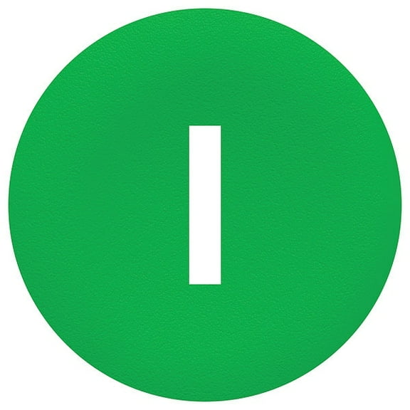 Schneider Electric Push Button Head, Marked, 22mm, Green ZBA7331