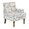 thumbnail image 5 of Miekor Accent Chair, Floral Armchair, Nailhead Trim, Gold and Grey Decor, Solid Wood Legs, Farmhouse Furniture, Upholstered Slipper Chair, Side Chair, Traditional Print, Wayfair Living Room. No.9547, 5 of 8