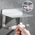 KKC Paper Towel Holder Wall Mount, Hand Towel Holder with Shelf for ...