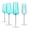 Champagne Flute (4-Piece), variant on Artland Soho Optic 14 oz Goblet, Set of 4 - Elegant Design, Versatile Use for Wine, Cocktails, Beverages, Durable Construction, Great for Gatherings, Easy to Clean, Thoughtful Gift Idea (Turquoise)