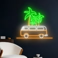 thumbnail image 2 of Handmadetneonsign Camping Van Neon Sign, Camper Led Sign, Beach Camp Led Light, Tropical Island, 2 of 5