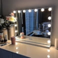 thumbnail image 4 of Hollywood Mirror Usb Makeup With Lights Lighted 10 Bulbs 3 Lighting Modes Tabletop Wall Mounted Cosmetic Mirror Lights -ysmirror Not Included Y1, 4 of 5
