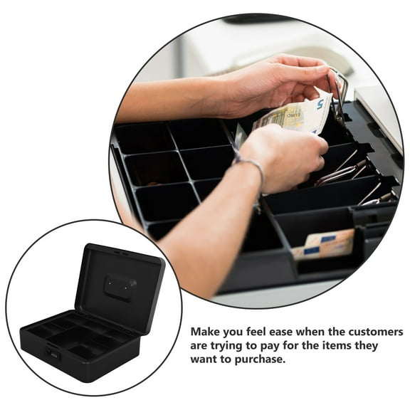 GOOHOCHY Metal Savings Bank Piggy Banks For Adults Black