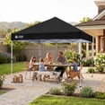 thumbnail image 6 of CROWN SHADES 8x8 Pop Up Canopy with One Push Setup Easy Outdoor Sun Shade for Events Parties Camping Black, 6 of 7