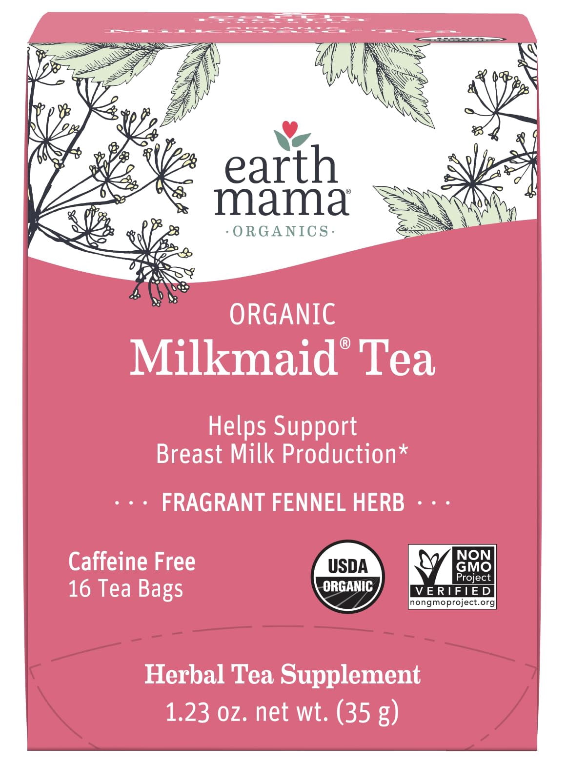 Earth Mama Organic Milkmaid Tea by Earth Mama | Supports Healthy ...