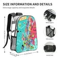 thumbnail image 4 of Sikiie Cartoon Map Of Europe Clear Backpack, Transparent Bookbag for School for Women Men, Capacity Clear Bag for College, Travel, 4 of 7