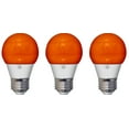 thumbnail image 2 of GE Lighting Bitcoin Orange LED A15 Party Light, Crypto Party Bulb with Medium Base, 3-Watt, 4 Lumen, Exuberant Orange, (case of 3 bulbs), 2 of 5