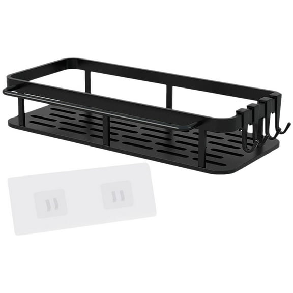 WHAMVOX Storage Shelves Shelf Wall Mounted Storage 31X13X5.5CM Black