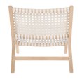 thumbnail image 6 of SAFAVIEH Luna Modern Leather Woven Accent Club Chair, Natural/White, 6 of 7