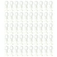thumbnail image 3 of KAKOWELY 50 Pcs Rouleaux de Tringle en Plastique Rail de Rideau Roues pour Fenêtre Porte Rideaux de Douche (Beige),0,87"X0,43"X0,43 Pouces, 3 of 4