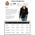 thumbnail image 4 of ZHENWEI Women Long Sleeve V Neck Pullover Collar Knitted Sweaters, 4 of 6