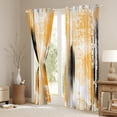 thumbnail image 3 of Homewish Modern Fashion Artwork Black Out Curtains, Chic Orange Abstract Ombre Curtains Pack of 2 (42x63 Each), Teens Adult Women Men Bedroom Curtains, Living Room Curtains Decor, 3 of 6