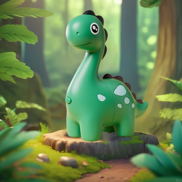 SPOORYYO Scalable Dinosaur Toy with Interactive Squeak Function and Size Changing Features