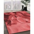thumbnail image 3 of Ahgly Company Tapis d'Intérieur Lavables en Machine, Rectangle Rouge Transitionnel, 2' x 4', 3 of 7