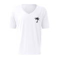 thumbnail image 4 of Camisetas de Trabajo de Manga Larga para Hombres Protección Solar, Deportes Manga Corta V Cuello Algodón Camisetas para el Verano Y Casual, 4 of 4