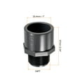 thumbnail image 2 of Uxcell Pipe Fitting 1/2NPT Male Thread 1/2" Socket Straight Connector, Gray 4 Pack, 1"x1NPT 3, 2 of 5