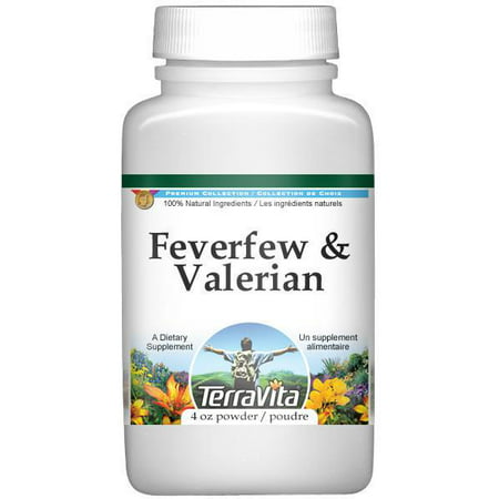 Feverfew et Valerian Combinaison de poudre (4 oz, ZIN: 516993)