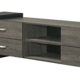 thumbnail image 4 of Teny TV Stand Media Cabinet- 70 Inch- 4 Drawers- Black Edge- Gray Wood, 4 of 6