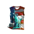 thumbnail image 4 of Tank Tops for Women under $5 Independence Day Sleeveless Round Neck Casual T-shirt Multicolor XL, 4 of 5