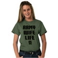 thumbnail image 3 of US Army Wife Life Military Logo Women's Graphic T Shirt Tees Brisco Brands S, 3 of 6
