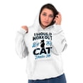 thumbnail image 5 of Crazy Cat Ladies Funny Gym Workout Hoodie Sweatshirt Women Brisco Brands S, 5 of 6
