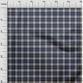 thumbnail image 3 of oneOone Polyester Spandex Dark Blue Fabric Check Fabric For Sewing Printed Craft Fabric By The Yard 56 Inch Wide, 3 of 4