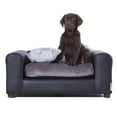 thumbnail image 4 of Moots Premium Leatherette Pets Sofa Charcoal, Medium, 4 of 11