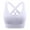 White, variant on Aobny Workout Cute Bras High Support Brown Sport S-XXL Nylon Women's Ladies Bras,L