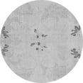 thumbnail image 1 of Ahgly Company Indoor Round Abstract Gray Modern Area Rugs, 3' Round, 1 of 4