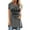 Gray summer tops for women, variant on USSUMA Letter Print Womens Blouses and Tops Dressy Short Sleeve Plus Female Tops Casual Oldest Sister Funny Long T-Shirts Shirt for Women Trendy Crewneck Tunic Plus Size