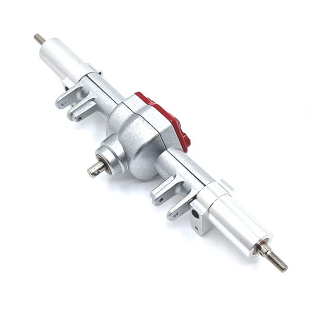 fastboy CNC Rear Axle For 1/12 MN MN128 OFF-Road RC Car Accessories Replacement Parts Silver
