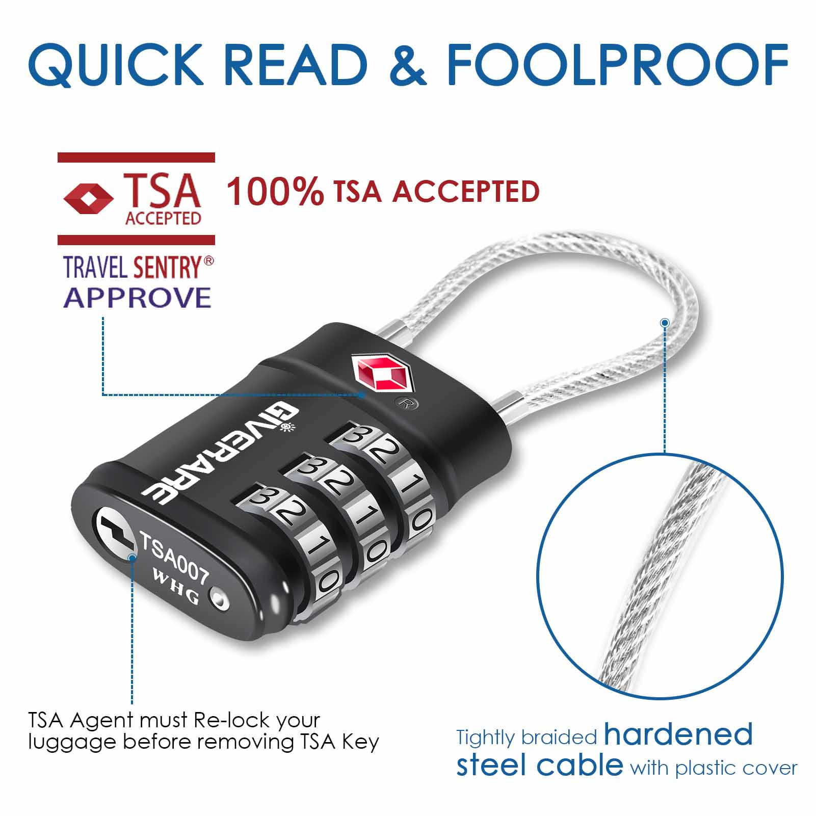 Tsa Lock Mirage Luggage Lock Tsa Key Whg Tsa007 Key GIVERARE TSA