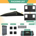 thumbnail image 6 of COBIZI 10x30 Pop Up Canopy Tent, Wedding Party Tent with 8 Sidewall One Push Setup Glow, 3 Adjustable Height Air Vent Waterproof UPF50+, Wheeled Bag, Sandbag, Stake, Rope for Commercial, Outdoor, 6 of 7
