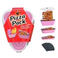 thumbnail image 1 of Recipiente de almacenamiento para pizza, paquete de pizza con 5 bandejas para servir, color rosa, 1 of 9