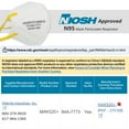 thumbnail image 6 of LotFancy NIOSH N95 Particulate Respirator with Breathing Valve, 10 Disposable Protective Face Masks, 6 of 8