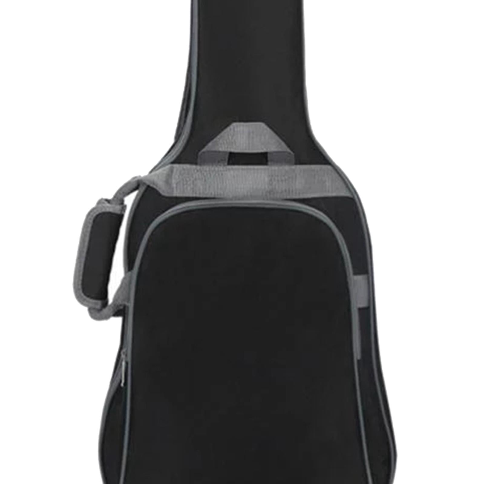 LeeQinersw Acoustic Guitar Bag Carry Case with Pockets Guitar Gig Bag Brass Case