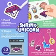 thumbnail image 4 of Art Kit Yrinfay de plástico retráctil con forma de unicornio, con 46 dijes y 12 rotuladores, 4 of 8