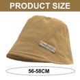 thumbnail image 2 of 56-58cm circunferencia del sombrero sombrero de pescador de color sólido simple mujer primavera y verano sombrilla protector solar sombrero de lavabo MFZFUKR BST3060112-2, 2 of 5