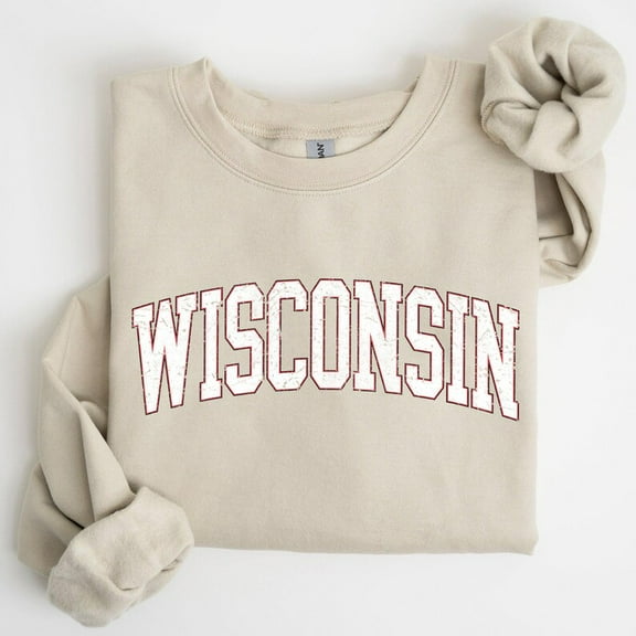 Velto Wisconsin Football Game Day Tailgate Sports Team Sweatshirt Full size S-5XL