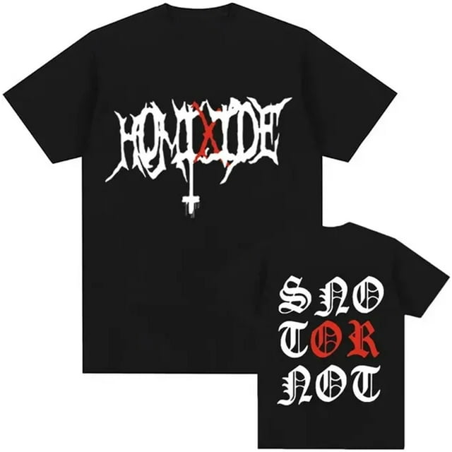 Rapper T-Shirt Graphique Homme Femme Coton Manches Courtes Hip Hop 2024 Mode T-shirts Oversize 82919 7 TTG