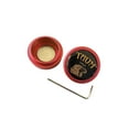 thumbnail image 3 of Langgg Porte-Craie de Queue de Billard Mini Outil Pratique en Métal Or Rouge 3.5x2.4cm, 3 of 6