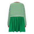 thumbnail image 4 of Generic Women Striped Fall Dresses Oversized Long Sleeve Pullover Top Patchwork Crewneck Sweatshirts Y2k Babydoll Dress, 4 of 5