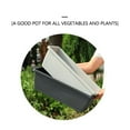 thumbnail image 3 of Rectangular Window Planter Box, Plastic Rectangle Plant Pot with Drainage Holes and Trays, Garden Succulents Pots Plant Container for Indoor and Outdoor Plants, Brown, 3 of 5