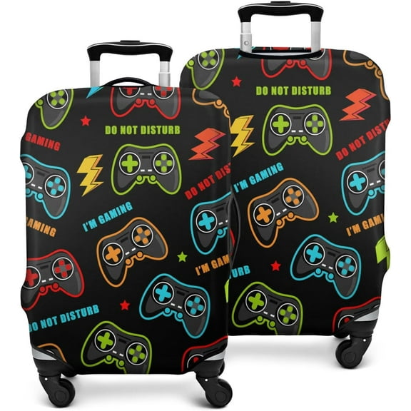 Video Game Weapon Controller Travel Luggage Cover Suitcase Protector Washable Anti-scratch Baggage Covers